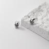Pendientes Personalizados de Calavera de Plata S925 Nalan Estilo Coreano Pendientes de Plata Tailandesa Estilo Retro Antiguo M00277