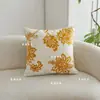 Funda de Almohada Floral Retro Pastoral Estilo Chino Cojín para Sofá Decoración del Hogar Sin Relleno de Almohada Tela Nuevo Estilo Chino