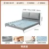 Cama de Couro com Design de Orelha de Elefante Famosa na Internet de Luxo Leve, Moderna e Simples, Cama de Arte em Couro para Quarto de Casal Master 1.8m, Direto da Fábrica