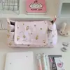 Estuche de Lápices Multicolor con Estrellas, Multicapa y Dividido para Estudiantes, Alta Estética, Gran Capacidad, Caja de Papelería Portátil con Botón de Presión