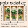 Papel de Parede Transfronteiriço Simulação 3D Planta Verde em Vaso Adesivos de Parede Decoração de Parede Estilo Nórdico Vaso Marrom Triptych Pintura Decorativa