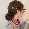 Presilha de cabelo retrô única, doce e legal, para mulheres, presilha simples de alto valor estilo francês para franja, acessório de cabelo de presilha para franja personalizado e estiloso