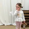 Azúcar de Pera Ropa Infantil Niñas Conjunto de Otoño Nuevo Casual Dulce Chaqueta Vaquera para Niños Leggings Ropa para Bebés Clase A