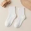 Calcetines para Niños 2026 Primavera 10A Calcetines Antibacterianos Color Sólido para Niños Bebé Desodorantes Antiácaros Calcetines de Media Pantorrilla Estilo Delgado de Verano