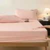 Funda de sábana bajera Clase A Pieza única 100% Algodón Puro Antideslizante Protector de colchón Cubre cama de cobertura completa Funda de colchón