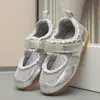 Zapatos de Moda para Niñas Estilo Coreano 2026 Primavera y Otoño, Zapatos Mary Jane Ballet con Suela Suave y Cierre de Velcro, Zapatos Individuales para Niños