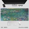 Tamanho Grande Pintura a Óleo DIY Arte de Van Gogh Mouse Pad Criativo Antiderrapante Borda Lisa Pad Diário para Mesa de Casa