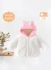 Chaquetas de Algodón para Niñas 2025 para Niños Pequeños y Medianos Chaquetas Estilo Coreano Chaquetas con Forro de Piel de Conejo Chaquetas Capas para Bebés de Comercio Exterior