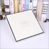 Caixa Quadrada com Tampa e Base 25X25X3, Caixa para Lenços, Caixa Organizadora para Meias e Roupas Íntimas, Caixa de Embalagem, Caixa de Papel, Caixa de Presente