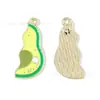 Corazón de Lado Ab-Símétrico Mariposa Aguacate Joyería Accesorios Colgante de Aleación DIY Llavero Cadena de Teléfono Encanto