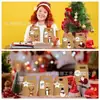 Fg001 Amazon Navidad Papá Noel Muñeco de Nieve Pingüino Reno Fiesta Regalo Dulces Maleta de Papel Kraft