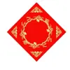 Papel Vermelho para o Ano Novo Chinês com o Caractere '' Escrito Nele, Papel Branco Espesso com Pontos Dourados para Criação de Caligrafia