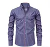 Camisa de Manga Larga para Hombre 2026 Estilo Nuevo Transfronterizo Estación Independiente Amazon TK Camisa Casual de Manga Larga con Estampado 3D
