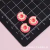 Da un bocado a un mini accesorio de resina de dona dulce pegamento de crema para horquilla DIY imán para refrigerador funda de teléfono material para arte de uñas