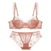 Conjunto de Lingerie Renda Puro Desejo para Mulheres, Sutiã Push-Up Confortável de Verão para Seios Pequenos, Sutiã e Calcinha Sexy Respiráveis