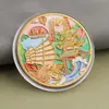 Monedas conmemorativas de ciudades, recuerdos turísticos, monedas coloridas en relieve con paisajes arquitectónicos de Beijing, Shanghái y Nanjing, monedas conmemorativas coleccionables