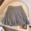 Estilo Nuevo Primavera y Otoño 2026 Deseo Puro Dulce Chica Caliente Cintura Alta Adelgazante Sexy Moda Falda Corta de Punto Plisada