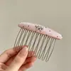 Pente para Cabelo com Estampa de Leopardo Retrô Doce Sem Costura com Múltiplos Dentes Estilo Coreano High-End Versátil Presilha de Cabelo para Mulheres Adultos Acessórios de Cabelo Headwear