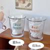 Taza de Café Transparente con Letras Estilo Ins, Taza de Agua, Taza de Desayuno para Avena con Leche, Taza de Té con Leche, Venta al por Mayor Estilo Minimalista Moderno