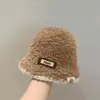 Chapéu de Inverno Espesso Quente à Prova de Vento Protetor de Orelhas para Crianças, Chapéu Bucket Casual Versátil para Meninos e Meninas, Chapéu Bucket Estiloso Estilo Coreano