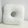 Almofada de Ouvido Quadrada com Buraco Único em Espuma de Memória Cruzada, Núcleo de Almofada de Proteção para Ouvido com Retorno Lento, para Dormir de Lado Sem Pressão na Orelha, Núcleo de Almofada Especial para Salão de Beleza