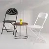 Cadeira Dobrável Direto da Fábrica Portátil Ultra Leve Encosto Plástico Cadeira Simples Banqueta Cadeira de Treinamento Cadeira de Escritório Casa