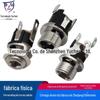 Soquete de alimentação DC cabeça de metal Soquete DC-025 soquete vertical de três pinos Conector de soquete DC DC