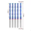 Broca de fresadora de corte ascendente en espiral para ranurar agujeros de caja, broca de fresadora de acero de tungsteno, herramienta CNC de carburo TAC, broca de fresadora para grabado en carpintería