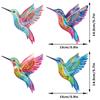 Jsty396-401 Colibrí Gecko Colorido Hierro Decoración de Pared Colgante Metal Adorno Colgante Artesanía Adhesivo de Pared