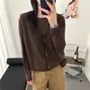 Chaleco de Punto de Lana 100% Cuello en V Estilo Coreano para Mujer 2026 Otoño/Invierno Nuevo Diseño Suéter sin Mangas Cárdigan Top