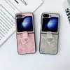 Adequado para Capa de Celular Samsung Zflip4 Couro Estampado Desenho Animado Mickey Zflip6 Dobrável de Alta Qualidade Marca Tendência Anel 3
