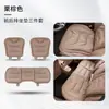 Nuevo cojín para asiento de coche perforado piel nappa cojín avanzado para asiento de coche engrosado antideslizante cojín para asiento delantero y trasero de cinco plazas
