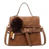 Bolsa de Mão da Moda de Luxo Coreana de Nicho para Mulheres Moda Outono 2025 Bolsa de Ombro Transversal Fosca para o Dia a Dia para Mulheres