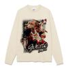 Camiseta Wade de Manga Curta com Estampa do Miami Heat, Algodão Puro Pesado, Peça Lavada e Estilo Vintage para Homens, Algodão Pima, Marca Tendência, Exclusivamente para Vendas Transfronteiriças