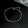 Pulsera de Cadena Hueso de Serpiente de Cuentas de Doble Capa para Mujer, Diseño de Nicho Ins Simple y Elegante, Joyería Fina de Cadena Estilo Bosque Estudiante al por Mayor
