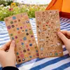 DZ Papel de Cuero de Vaca Personalizado Artículo Caliente Pegatina Decorativa Creativa Logo Práctico Papelería para Diario Etiqueta Adhesiva al por Mayor