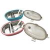 Compartimento PP lancheira selada forno de micro-ondas lancheira aço inoxidável 304 lancheira com redução de gordura 2 compartimentos