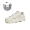 Zapatos Blancos de Piel Genuina para Mujer 2026 Otoño Nuevos Retro Casual Zapatos de Plataforma Zapatos con Suela Gruesa que Aumentan la Altura Zapatos de Moda para Mujer Bloque de Color