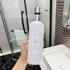 Botella de viaje rellenable de 500 ml personalizable para hotel, casa de huéspedes, champú, gel de ducha, sub-embotellado, botella de lavado de belleza, embalaje de plástico