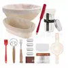 Amazon Vietnam Ratán Estilo Europeo Set de 21 Piezas Cesta de Fermentación para Hornear Cesta Rústica de Fermentación de Pan Bol de Ratán Tejido de Ratán