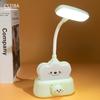 Lámpara de escritorio LED plegable para aprendizaje y lectura, regalo de actividad, con diseño de dibujos animados, carga USB, protección ocular, para estudiantes y niños, lámpara de noche