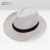 Chapéu de Praia Masculino Chapéu de Viagem Chapéu de Palha de Aba Larga Protetor Solar Feminino Outono e Verão Chapéu Top Chapéu de Lona e Cânhamo para Exterior