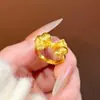Nuevo Anillo de Tendencia Nacional Estilo Chino Lujo Ligero Princesa Fugitiva Lazo Cepillado, Moda de Lujo Ligero Dulce y Lindo Lazo