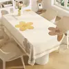 2026 Novo Estilo Toalha de Mesa Impermeável à Prova de Óleo Resistente ao Calor Lavável Mesa de Jantar Mesa de Café Mesa Retangular Toalha de Mesa Tapete de Mesa Luxo Leve Toque de Alta Qualidade