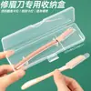 Caja de Plástico Especial para Depiladores de Cejas, con Diseño de Ranura Engrosada para Guardar Depiladores de Cejas, Caja de PP para Depiladores de Herramientas de Belleza