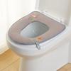 Produtos domésticos Almofada de vaso sanitário bordada com alça bordada Tampa de vaso sanitário anel de vaso sanitário espessado impermeável tampa de vaso sanitário