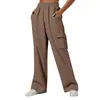 Calça Jogger de Lã com Bolso Lateral, Casual Simples, Roupa de Trabalho, Nova Coleção Outono/Inverno 2025 para E-commerce Transfronteiriço