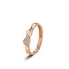 Anillo de pareja de plata de ley 925 de tiempo paralelo para hombre y mujer, moderno, combinable con todo, para San Valentín, con circonitas, ideal para el amor a distancia.