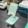 Suporte de Celular Móvel Dobrável Rotativo Todo em Metal com Logo e Mensagem Promocional, Suporte de Mesa Portátil Multifuncional para Transmissão ao Vivo