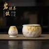 Conjunto de Tigela de Matcha com Padrão de Pedra e Suporte para Batedor de Matcha Tigela de Cerâmica Pintada à Mão para Bater Matcha com Bico Tigela de Chá Batedor Misturador de Matcha